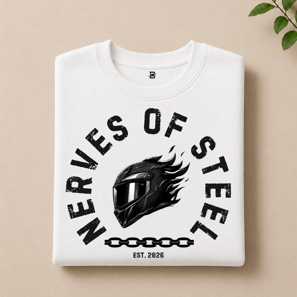 NERVES OF STEEL T-SHIRT (WHITE)