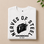 NERVES OF STEEL T-SHIRT (WHITE)