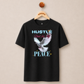 HUSTLE PAID FOR MY PEACE T-SHIRT (BLACK)
