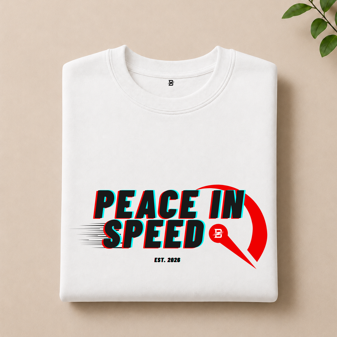 PEACE IN SPEED T-SHIRT (WHITE)