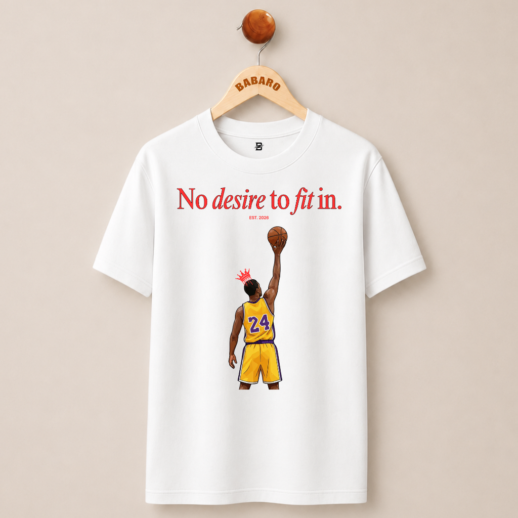 NO DESIRE TO FIT IN T-SHIRT (WHITE)