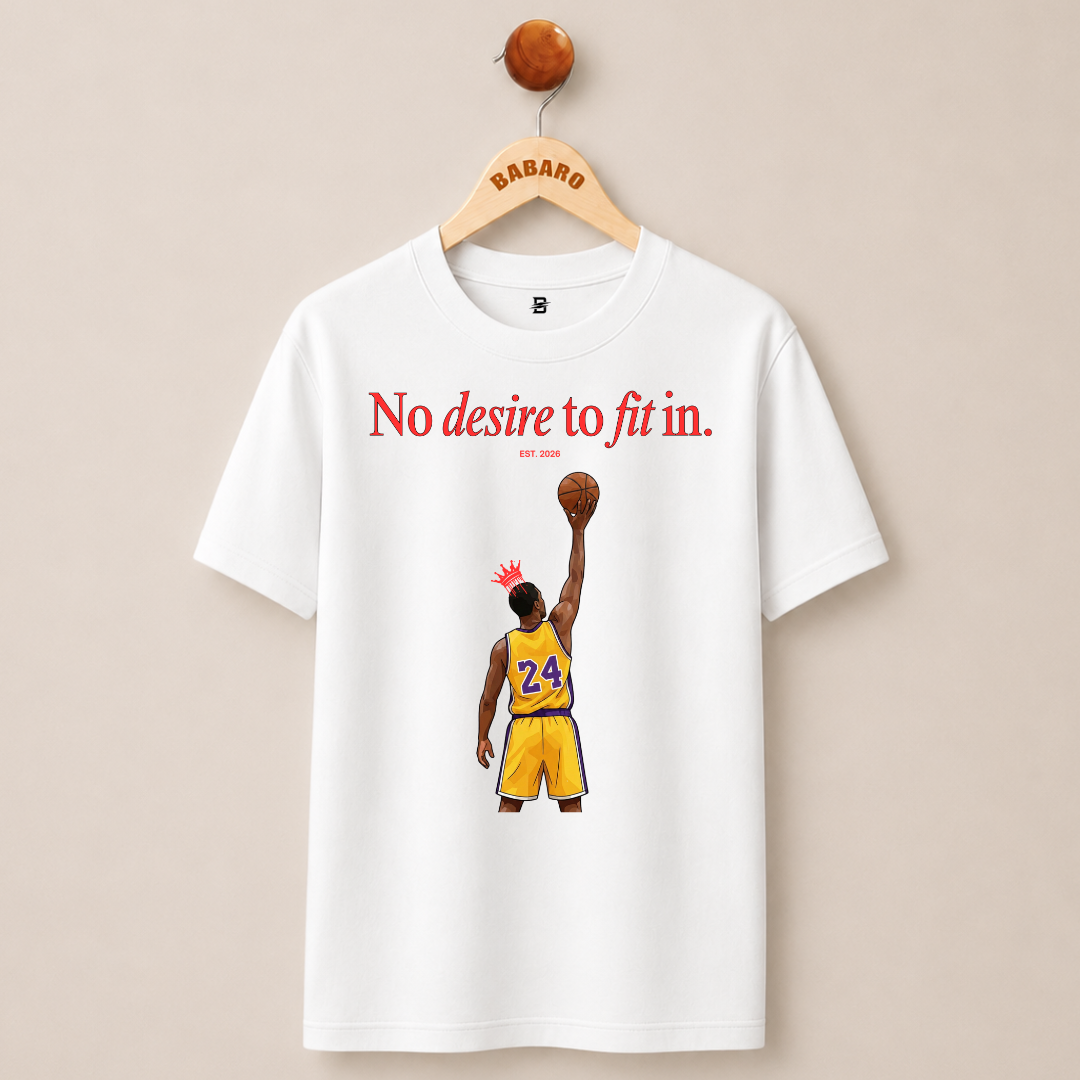 NO DESIRE TO FIT IN T-SHIRT (WHITE)