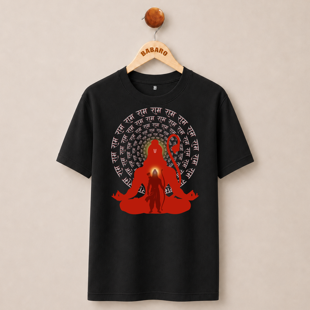 HANUMANT SADA SAHAYATE T-SHIRT (BLACK)