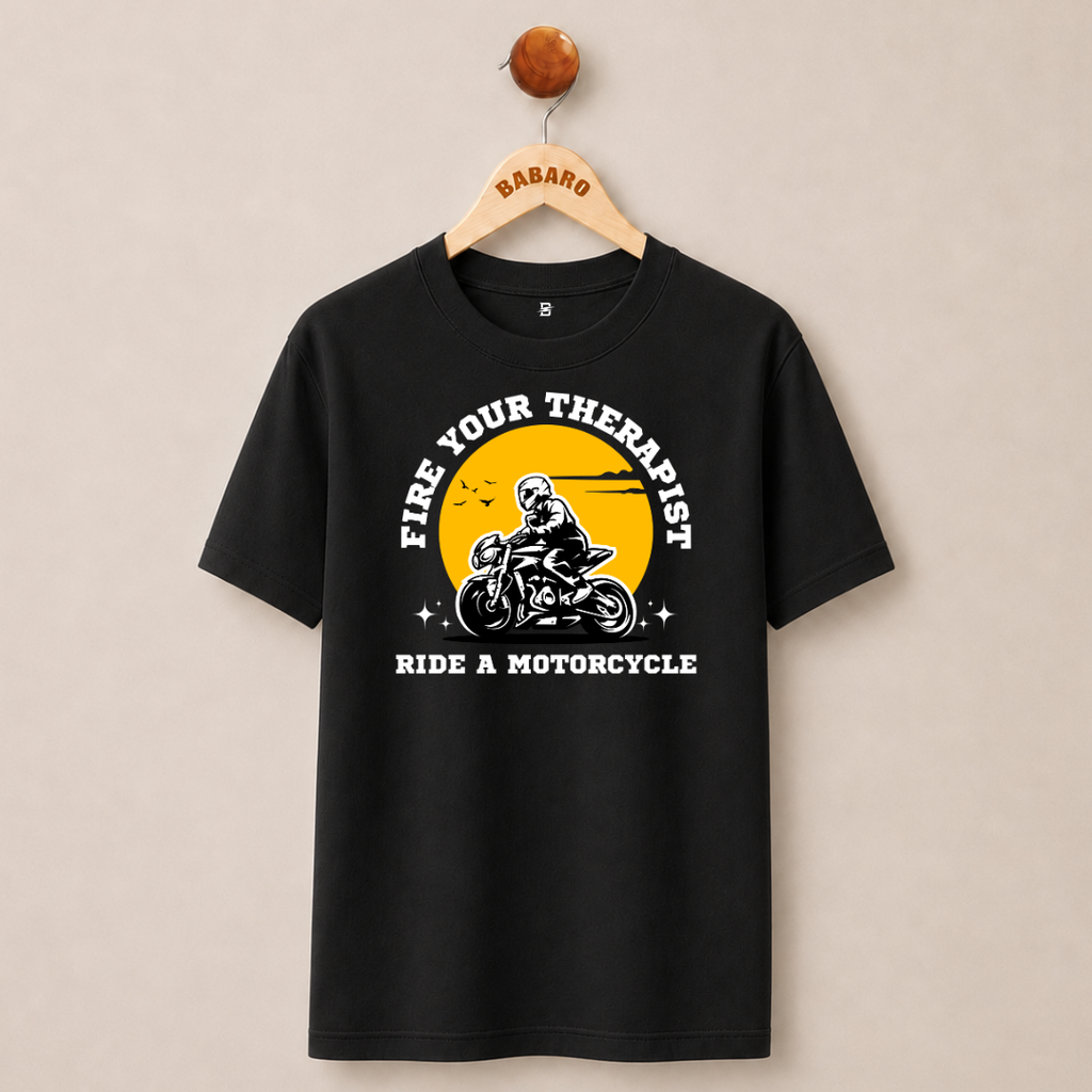 FIRE YOUR THERAPIST T-SHIRT (BLACK)