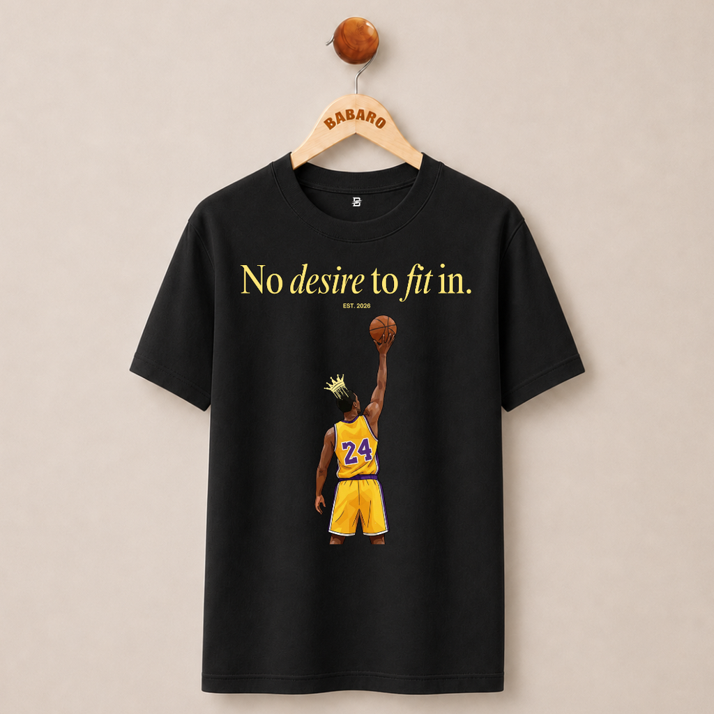 NO DESIRE TO FIT IN T-SHIRT (BLACK)