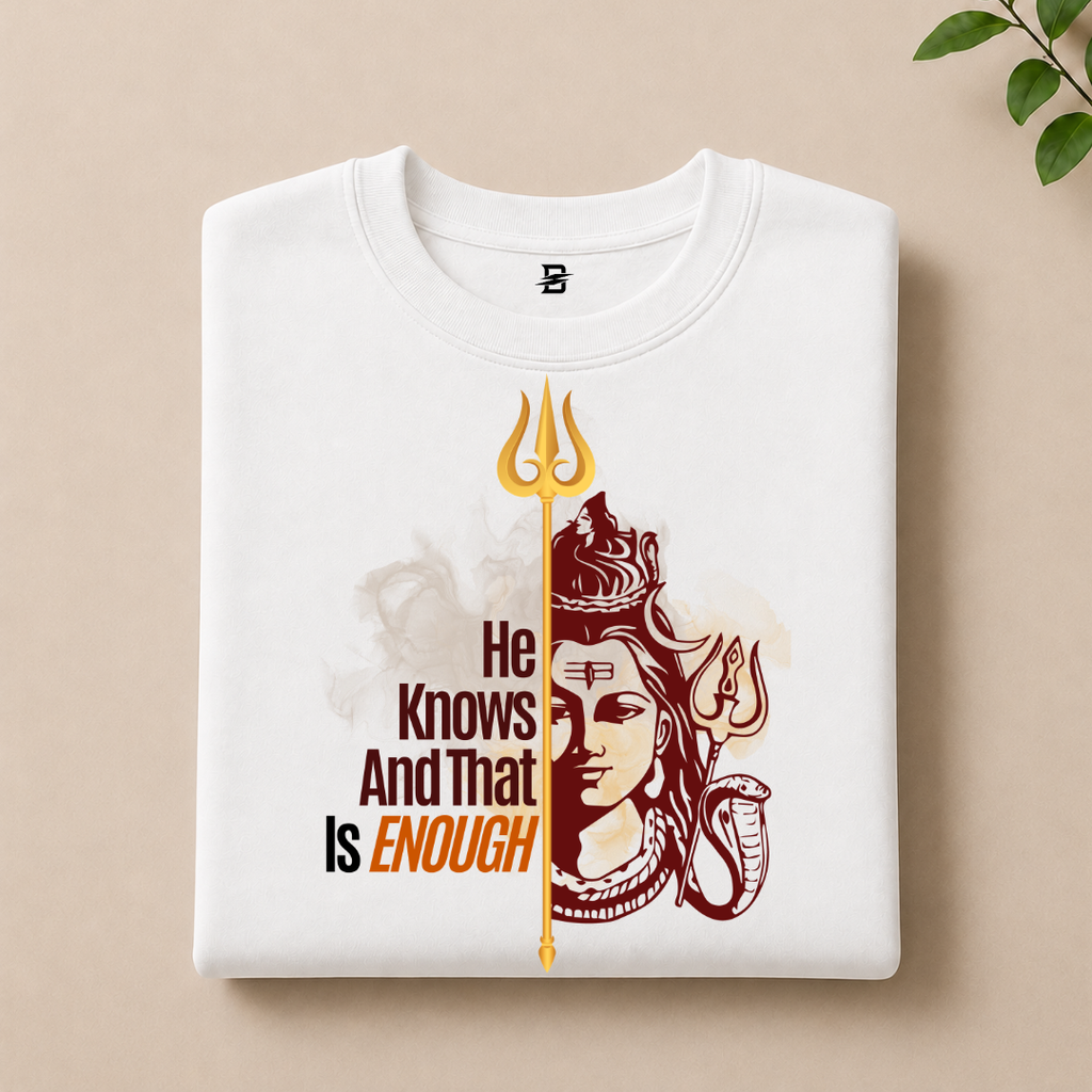 HE KNOWS & THAT'S ENOUGH T-SHIRT