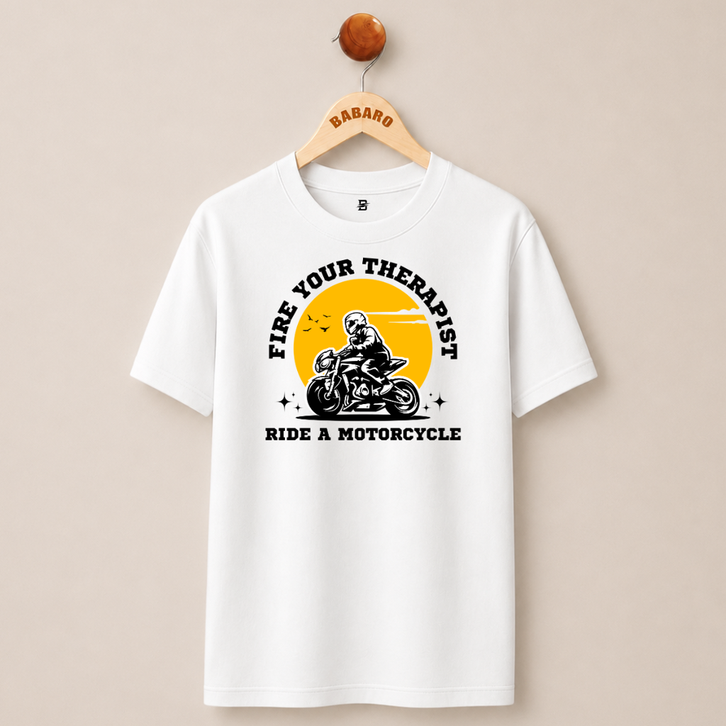 FIRE YOUR THERAPIST T-SHIRT (WHITE)