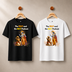 THE FIRST AND THE BEST PODCAST T-SHIRT (WHITE)