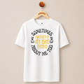 I WONDER IF MY BIKE THINKS ABOUT ME T-SHIRT (WHITE)