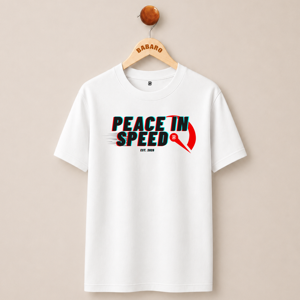 PEACE IN SPEED T-SHIRT (WHITE)