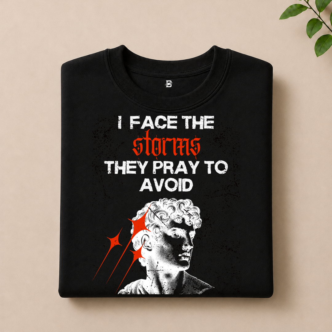 I FACE THE STORMS T-SHIRT (BLACK)