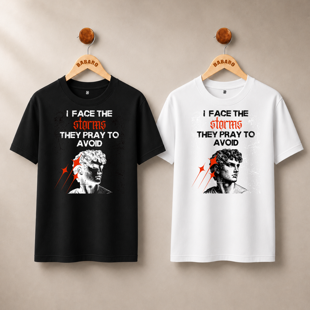 I FACE THE STORMS T-SHIRT (WHITE)