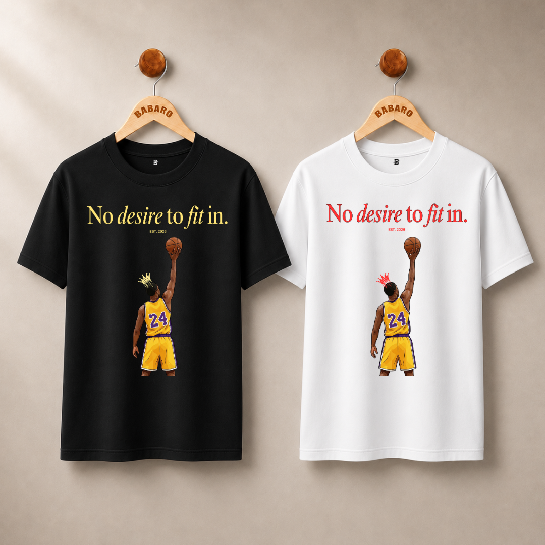 NO DESIRE TO FIT IN T-SHIRT (WHITE)