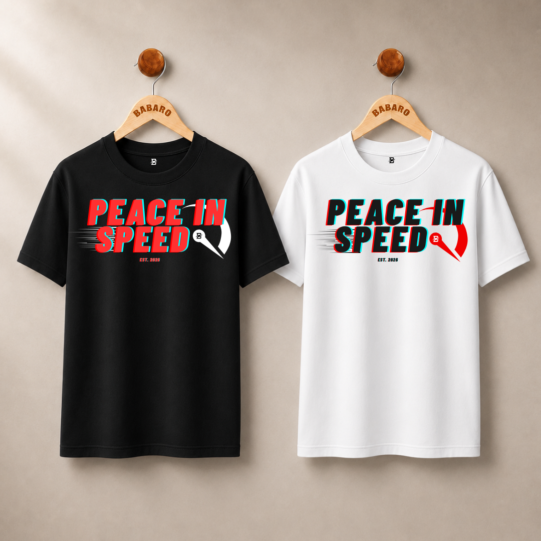 PEACE IN SPEED T-SHIRT (WHITE)