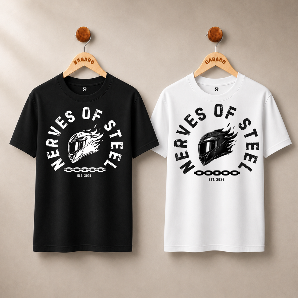 NERVES OF STEEL T-SHIRT (BLACK)